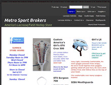 Tablet Screenshot of metrosportbrokers.com